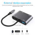 Factory supply  5 in 1  2 in 1 USB 3.1 USB-C Type C to HDMI VGA  Digital AV & VGA & 3.5mm Audio Adapter for Laptop & Notebook